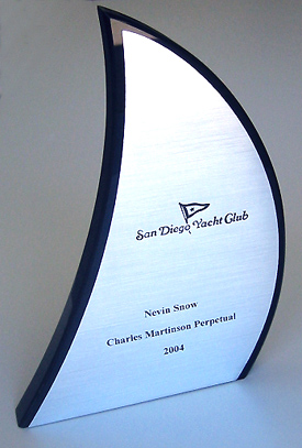Laser-cut Romark plastic, brushed aluminum with engraving
